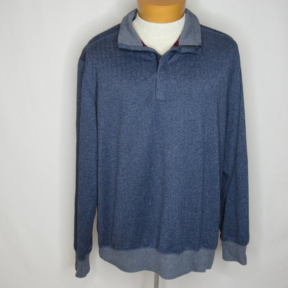 Tommy Bahama Blue Island Pro-Formance Half-Zip Pullover Sweatshirt Men's L